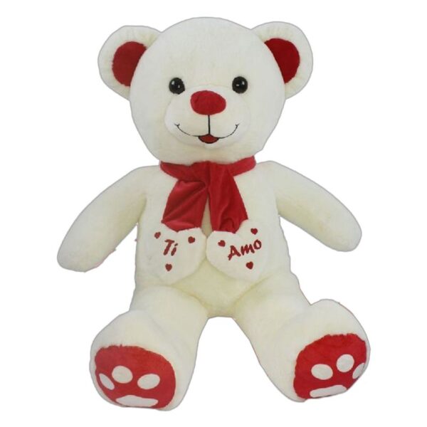 PELUCHE ORSO CON FIOCCO 55CM