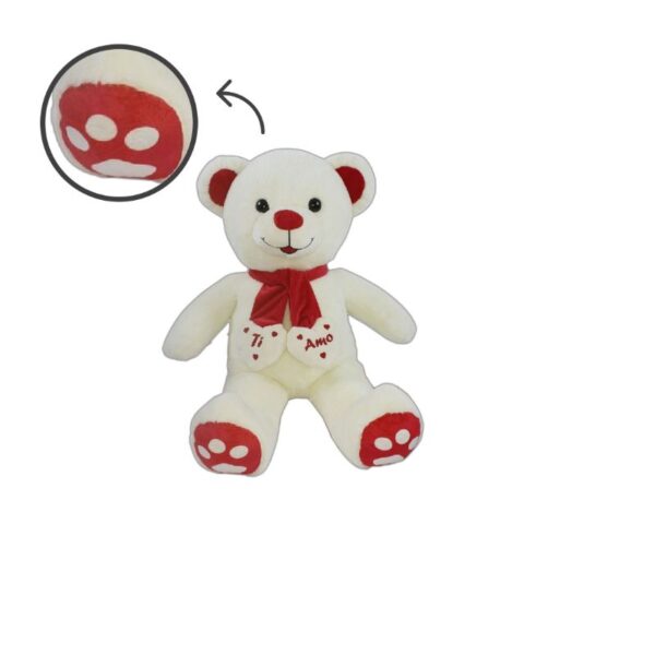 PELUCHE ORSO CON FIOCCO 55CM - immagine 4