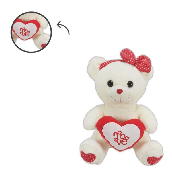 PELUCHE ORSO CON CUORE 55CM - immagine 3