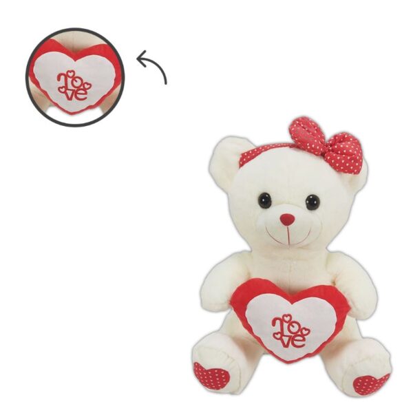 PELUCHE ORSO CON CUORE 55CM - immagine 4