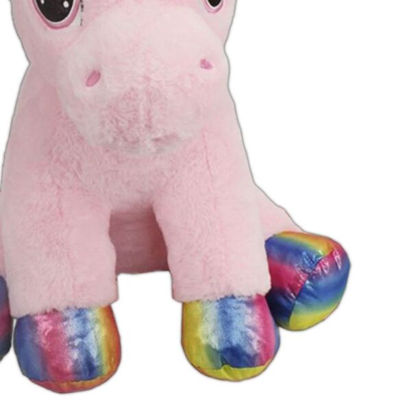 PELUCHE UNICORNO SEDUTO 55CM - immagine 3