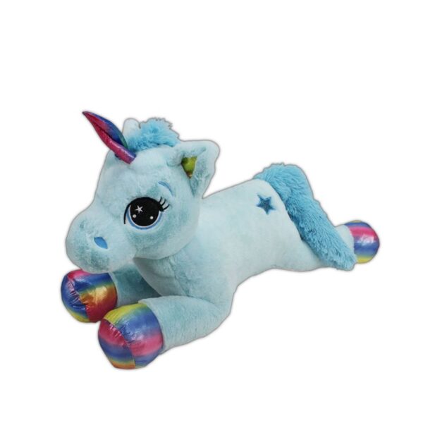 PELUCHE UNICORNO SDRAIATO 75CM - immagine 2