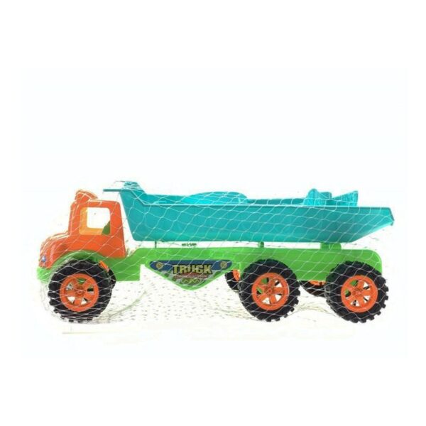 GIOCO AUTOCARRO CON CASSONE RIBALTABILE 6 RUOTE