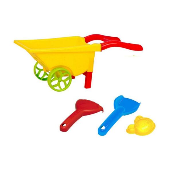 GIOCO CARRIOLA 36CM CON PALETTE  E FORMINE