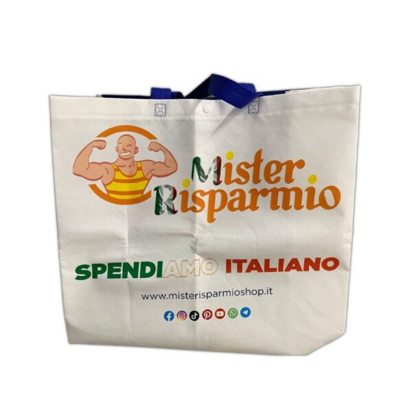 BORSA SHOPPER MISTER RISPARMIO  46X39X19.5 TNT - immagine 2