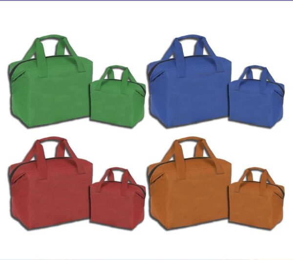 BORSA TERMICA 2PZ 40X16X27CM 28X9X20CM COLORI ASSORTITI 24L/7L