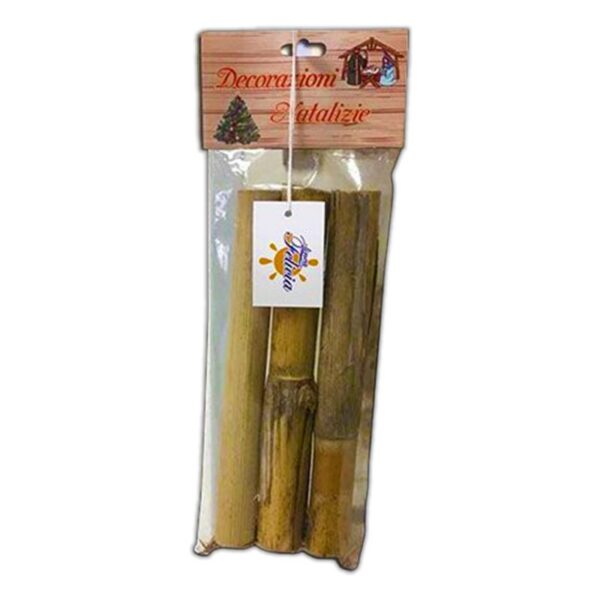 DECORAZIONE NATALIZIA 3PZ CANNA BAMBOO