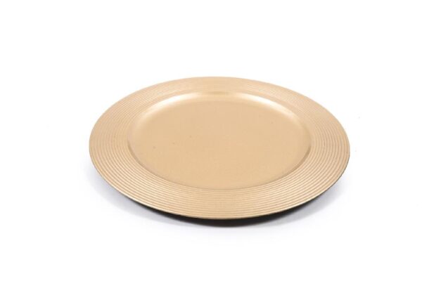 SOTTOPIATTO NATALIZIO CIRCLE GOLD 33CM IN PLASTICA