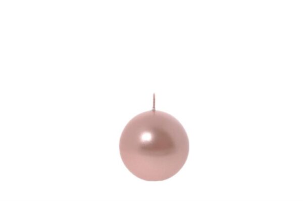 CANDELA SFERA METAL 8CM ROSA GOLD