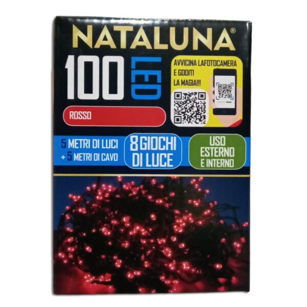 FILO 100 LED SERIE USO ESTERNO ROSSA - immagine 2