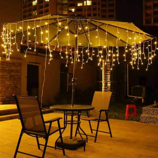 TENDA DI LUCI 300LED 15FILI PROLUNGABILE - immagine 3