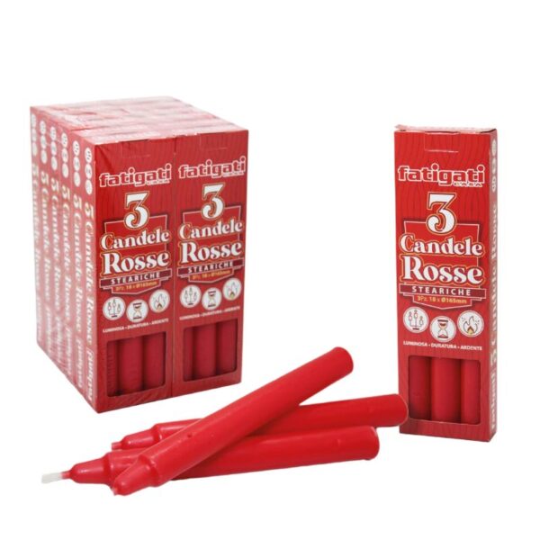 CANDELE ROSSE 3PZ