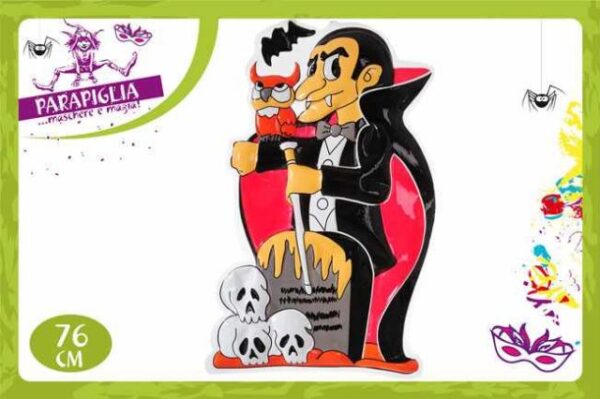 STICKERS CARNEVALE 76CM DRACULA