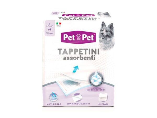TAPPETINI ANIMALI 60X90CM 10PZ 5 VELI - immagine 2
