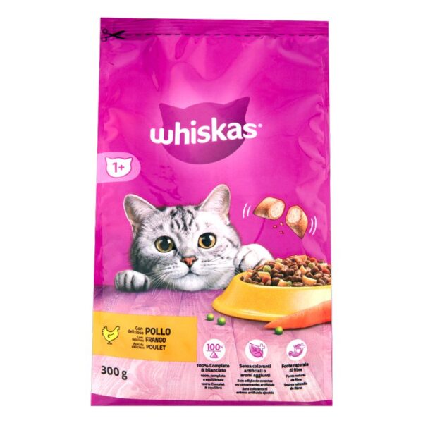 CROCCHETTE GATTO WHISKAS 300G ADULT 1+ CON POLLO