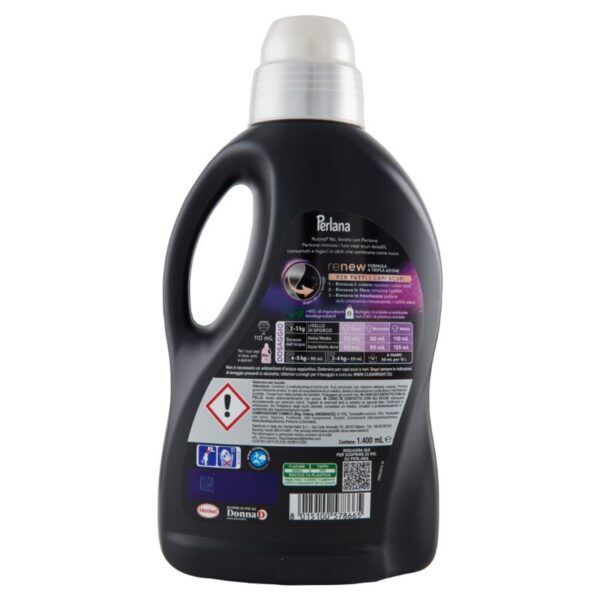 DETERSIVO LAVATRICE PERLANA 28 LAVAGGI 1400ML NERO - immagine 3