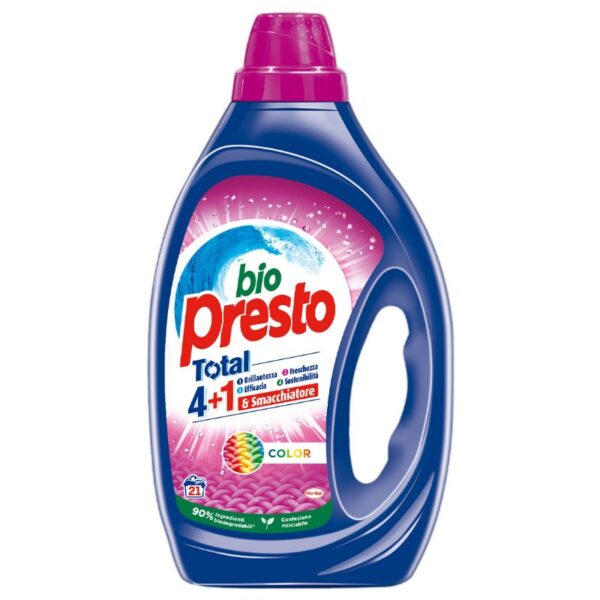 DETERSIVO LAVATRICE BIO PRESTO 21LAVAGGI 945ML COLOR