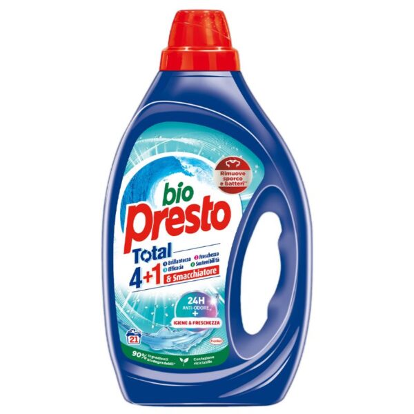 DETERSIVO LAVATRICE BIO PRESTO 21LAVAGGI 945ML IGIENE E FRESCHEZZA