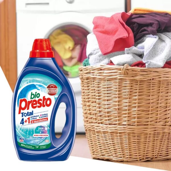 DETERSIVO LAVATRICE BIO PRESTO 21LAVAGGI 945ML IGIENE E FRESCHEZZA - immagine 2