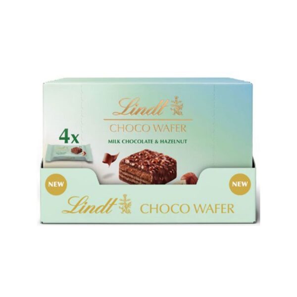 WAFER LINDT 4PZ MULTIPACK 120G  MILK CHOCOLATE E HAZELNUT