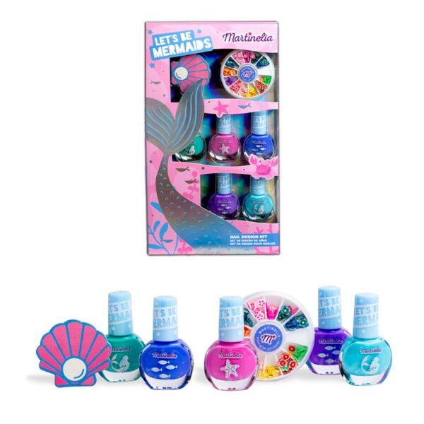 SET MANICURE BABY MARTINELIA  5 SMALTI LIMA PER UNGHIE E DECORAZIONI