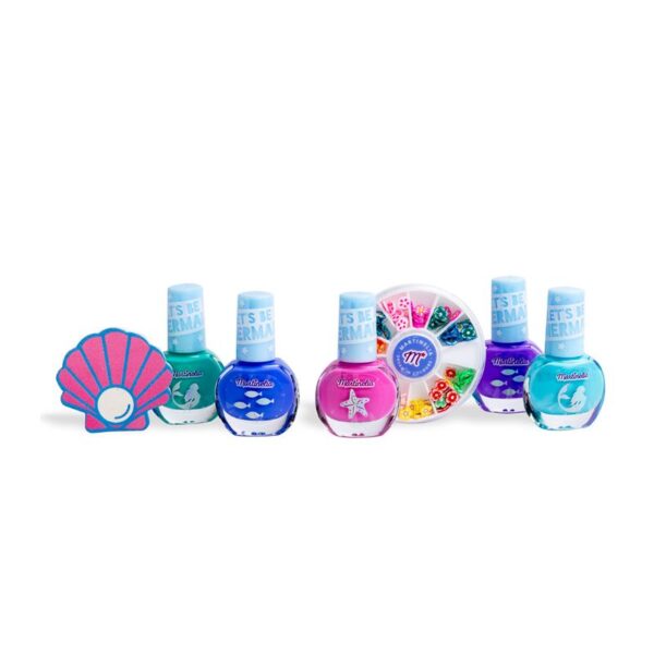 SET MANICURE BABY MARTINELIA  5 SMALTI LIMA PER UNGHIE E DECORAZIONI - immagine 2