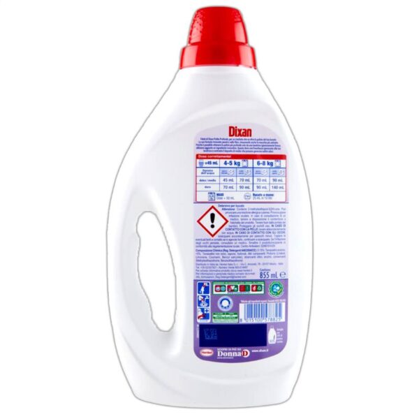 DETERSIVO LAVATRICE DIXAN 19 LAVAGGI 885ML LAVANDA - immagine 3