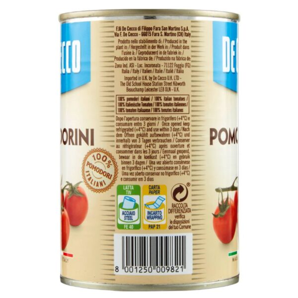 POMODORINI DE CECCO 400G - immagine 2