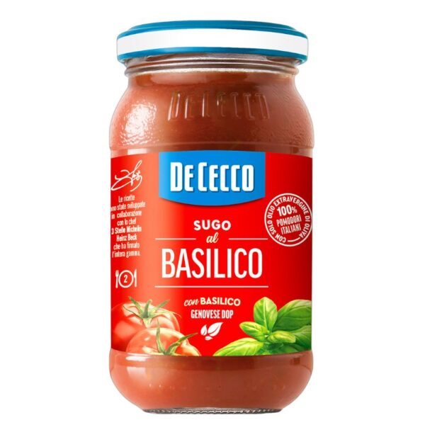 SUGO DE CECCO 200G BASILICO