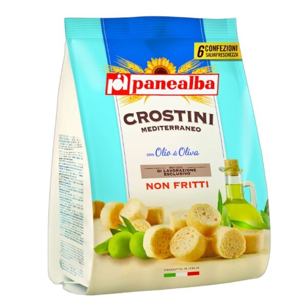 CROSTINI PANEALBA 180GR MULTIPACK  GUSTO MEDITERRANEO