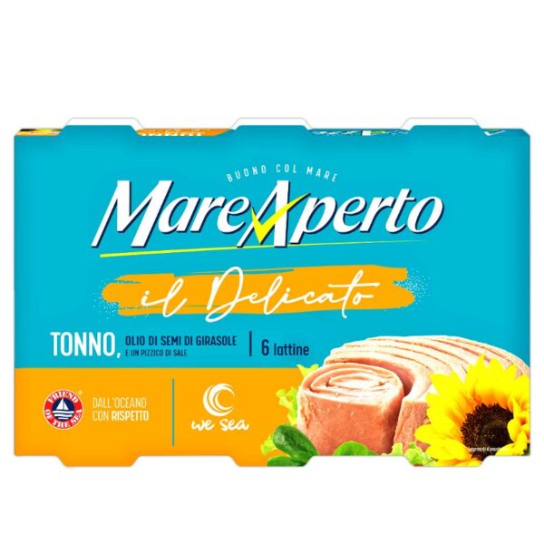 TONNO MARE APERTO 70GX6    IN OLIO DI SEMI DI GIRASOLE