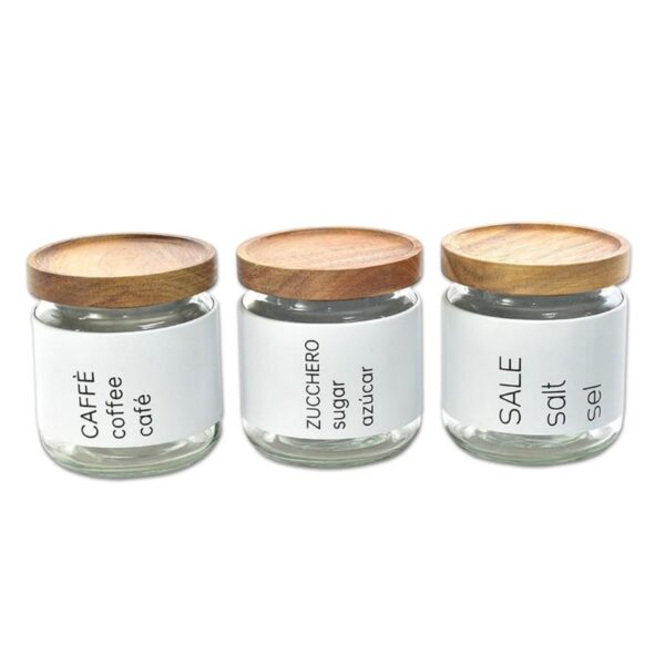 BARATTOLO IN VETRO 500ML 9,7XH.10,8CM ASSORTITO