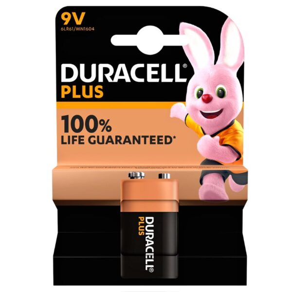 PILE DURACELL PLUS 100 9V B1