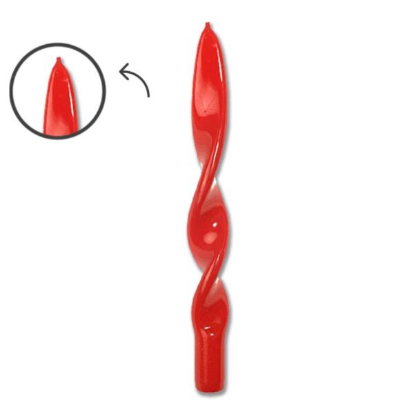 CANDELA FIAMMA LUCID H.25CM ROSSA - immagine 2