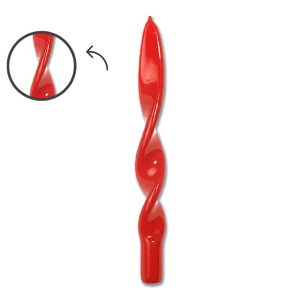 CANDELA FIAMMA LUCID H.25CM ROSSA - immagine 3