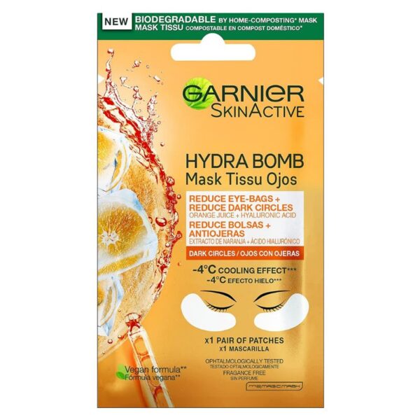 MASCHERA OCCHI GARNIER SKIN ACTIVE 5G ORANGE JUICE E ACIDO IALURONICO