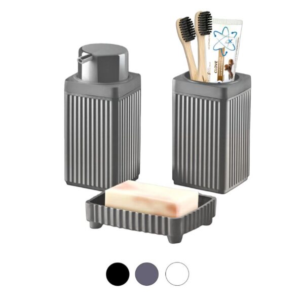 SET BAGNO LE PARIS 3PZ QUADRATO  ASSORTITO