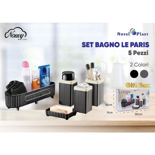 SET BAGNO LE PARIS 5PZ   ASSORTITO - immagine 3