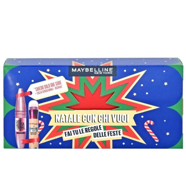 CONFEZIONE REGALO MAYBELLINE  MASCARA CIGLIA SENSAZIONALI+CORRETTORE