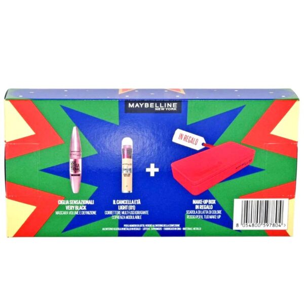 CONFEZIONE REGALO MAYBELLINE  MASCARA CIGLIA SENSAZIONALI+CORRETTORE - immagine 3