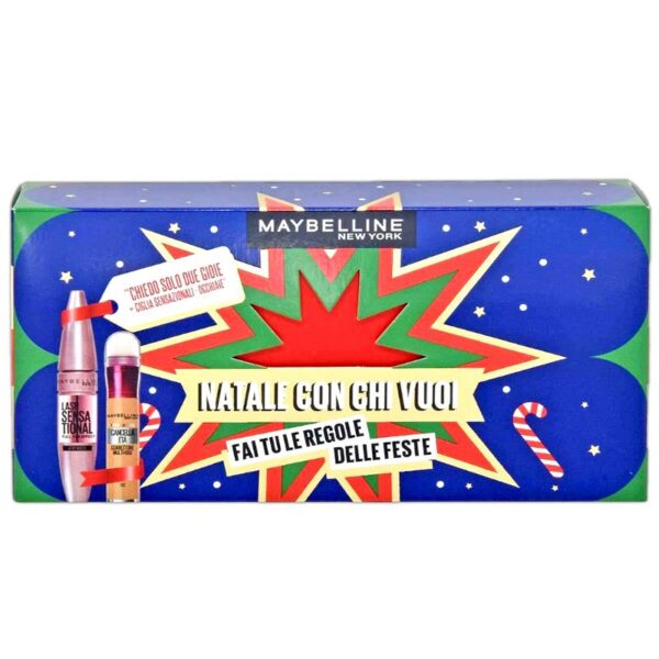 CONFEZIONE REGALO MAYBELLINE  MASCARA CIGLIA SENSAZIONALI+CORRETTORE