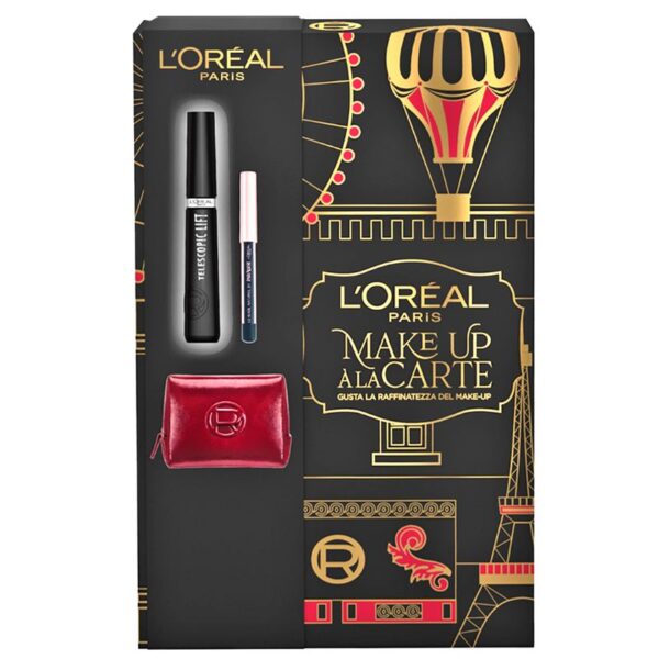 CONFEZIONE REGALO L'OREAL   POCHETTE TELESCOPIC+MINI MATITA