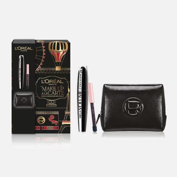 CONFEZIONE REGALO L'OREAL   POCHETTE MASCARA COLLAGENE+MINI MATITA - immagine 4