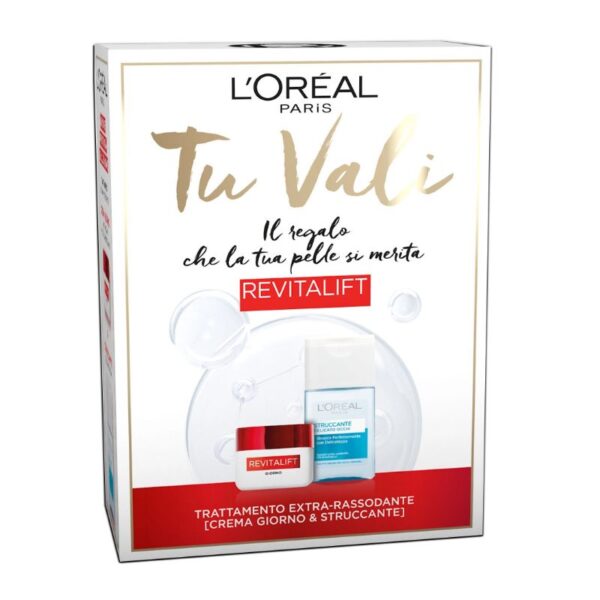 CONFEZIONE REGALO L'OREAL   CREMA VISO 50ML+STRUCCANTE 125ML