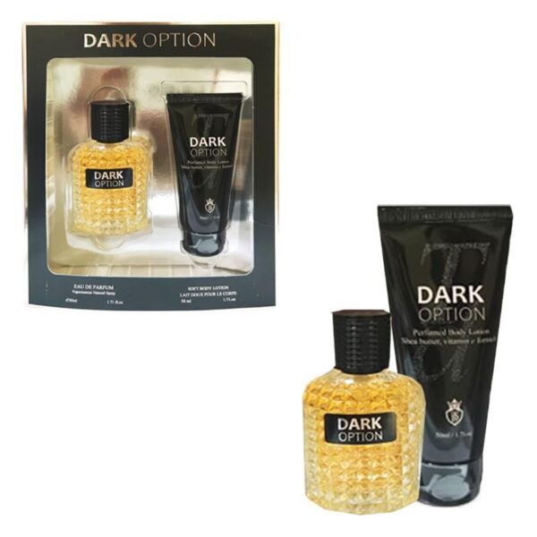 CONFEZIONE REGALO DARK OPTION   BODY LOTION+EAU DE PARFUM