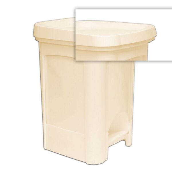 PATTUMIERA 6L A PEDALE AVORIO - immagine 2