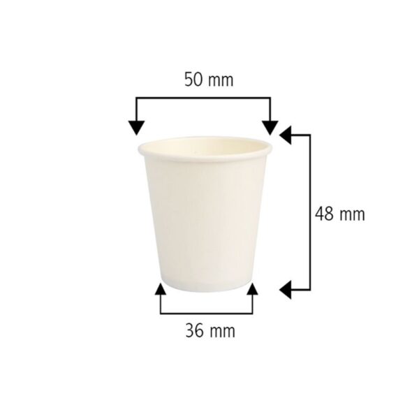 BICCHIERI CAFFE' 50PZ 75ML CARTA  DECORATO - immagine 3