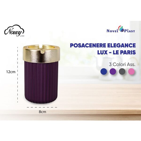 POSACENERE ELEGANCE LE PARIS LUX  COLORI ASSORTITI - immagine 3