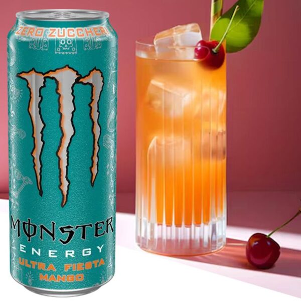 BIBITA MONSTER 500ML ENERGY   ULTRA FIESTA MANGO - immagine 2