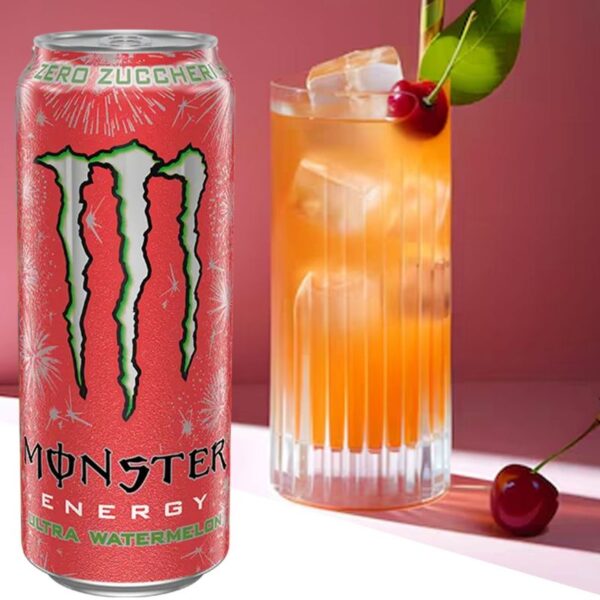 BIBITA MONSTER 500ML ENERGY ZERO ULTRA WATERMELON - immagine 2